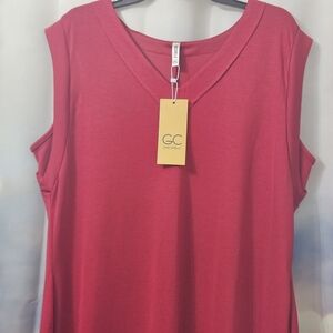 NWT- GRECERELLE Dress With Red V-Neck Dress 2XL